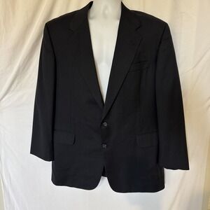 H. Freeman & Son for Nordstrom 100% Wool Blazer USA Union Made Navy XL 43R
